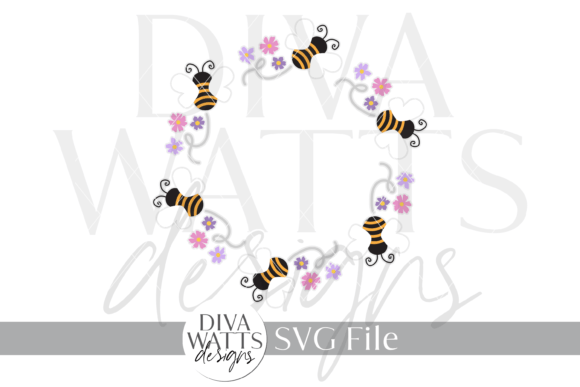 Bees and Floral Wreath Hanger SVG Review