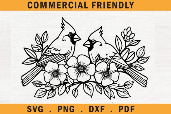 Christmas Floral Red Cardinal Bird SVG 9 Review