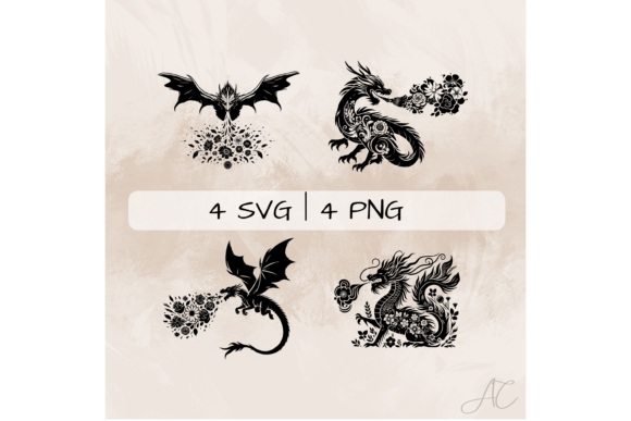 Dragon SVG Bundle, Floral Dragon PNG: A Designer's Real-World Review