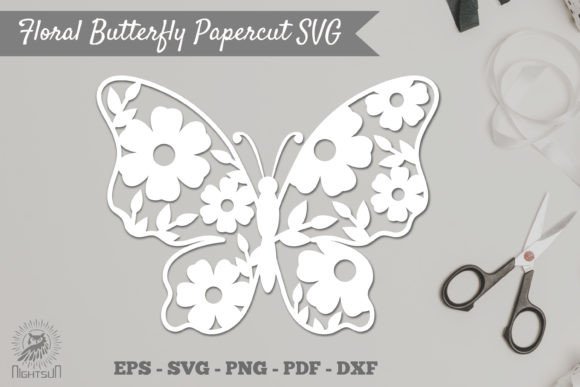 Floral Butterfly Papercut SVG 1 Embroidery Review