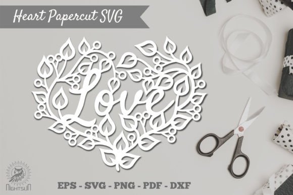 Floral Heart Papercut SVG 1: A Designer's Review