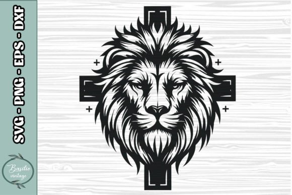 Floral Lion Cross SVG Clipart 01: A Designer's Review