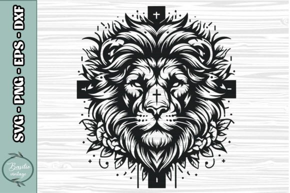 Floral Lion Cross SVG Clipart 15 Review