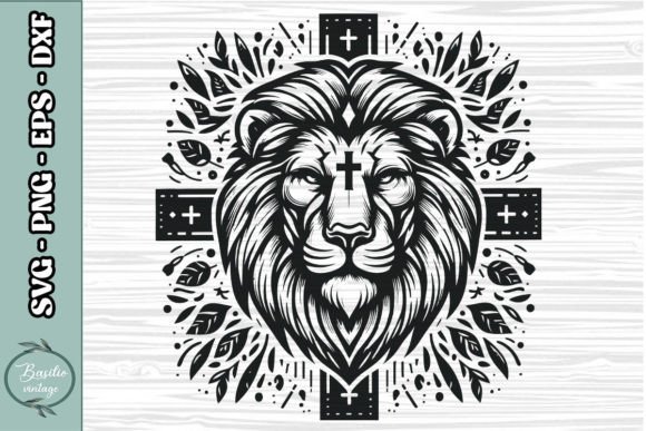 Floral Lion Cross SVG Clipart 16: A Designer's Review