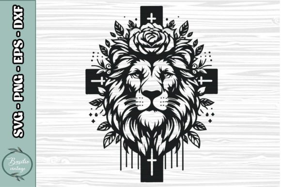 Floral Lion Cross SVG Clipart 19: A Designer's Real-World Review