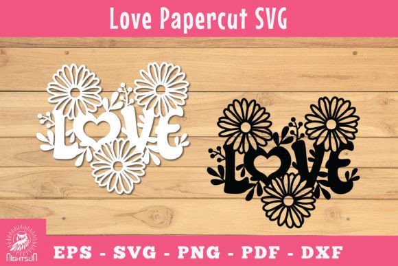 Floral Love Papercut SVG 8 Embroidery Review