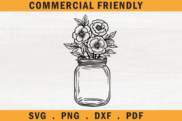 Floral Mason Jar Svg,flower Mason Jar 12 Review