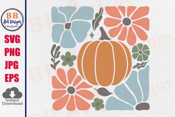 Pumpkin Flower SVG Boho Floral Fall PNG Review
