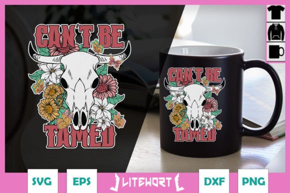 Western Boho Floral Cow Skull SVG Review